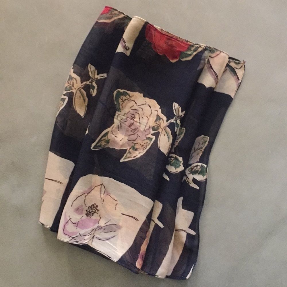 Scarf, Multi Colored Boho Rad Lightweight - image 6